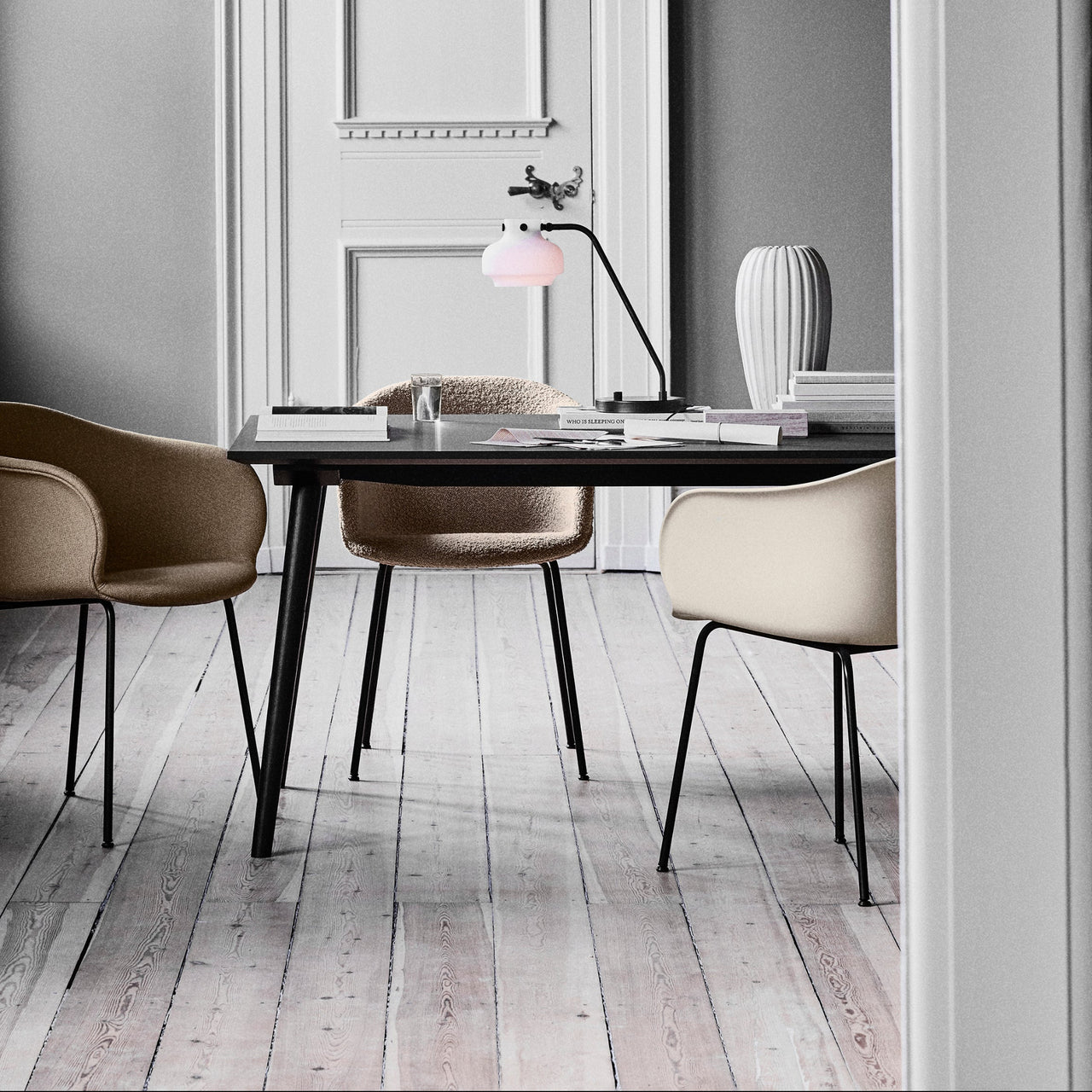 Elefy Chair JH29: Tube Base Upholstered: LS