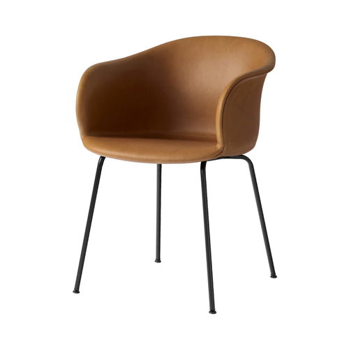 Elefy Chair JH29: Tube Base Upholstered + Black
