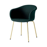 Elefy Chair JH29: Tube Base Upholstered + Brass