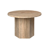 Epic Round Coffee Table: Travertine + Small - 23.6