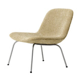 Eyes Lounge Chair 4 Leg: Without Buttons + Brushed Stainless Steel