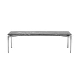 EJ66 Coffee Table: Rectangle + Black Marquina + Stainless Steel