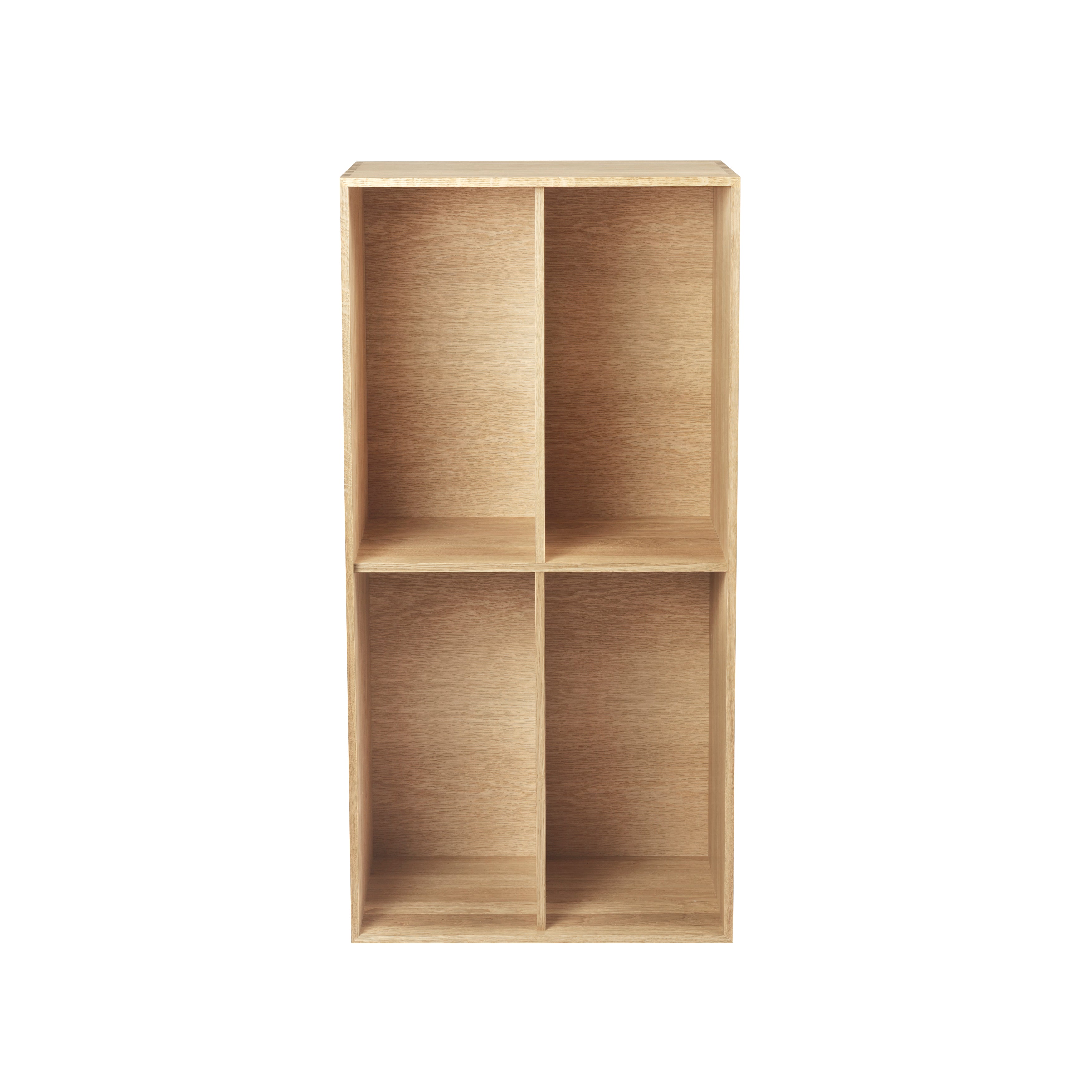 FK631020 Bookcase with 2 Shelves: Oiled Oak