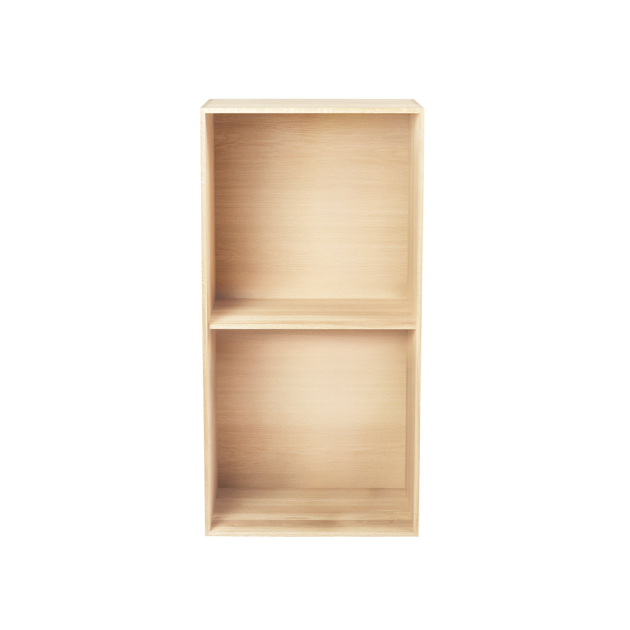 FK631020 Bookcase Upright: White Oiled Oak