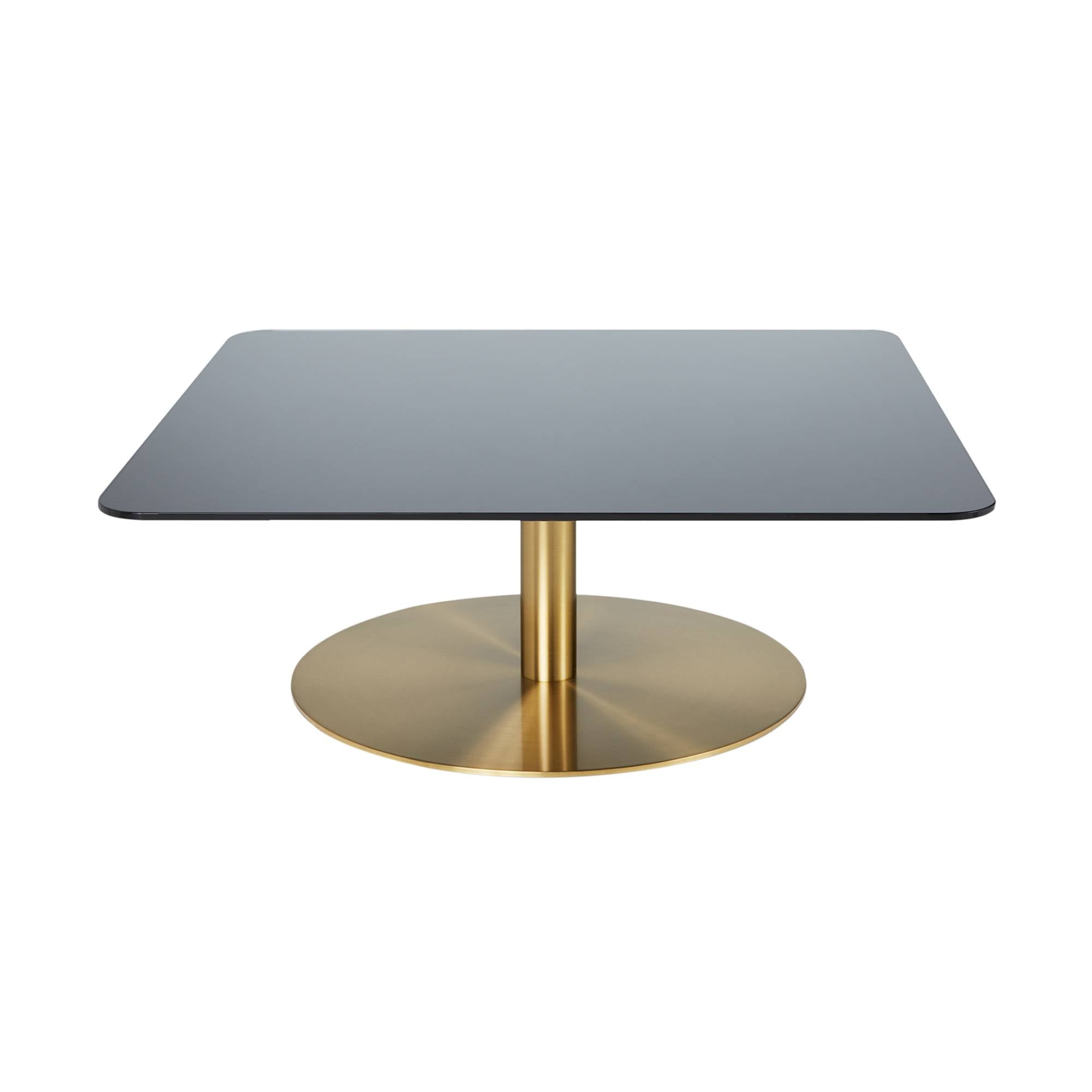 Flash Side Table: Square + Brass