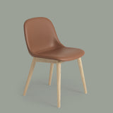 Fiber Side Chair: Wood Base + Recycled Shell + Upholstered