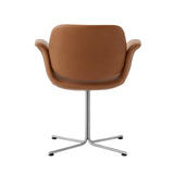 Flamingo Chair with Swivel Base: Brushed Stainless