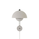 Flowerpot Wall Lamp VP8: Matte Light Grey