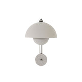Flowerpot Wall Lamp VP8: Matte Light Grey