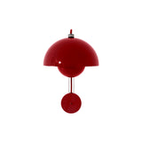 Flowerpot Wall Lamp VP8: Vermilion Red