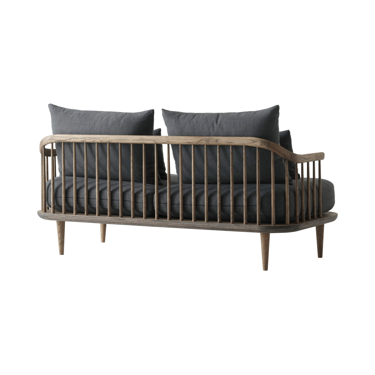 Fly Series SC2 Sofa: Smoked Oiled Oak + Hot Madison 093