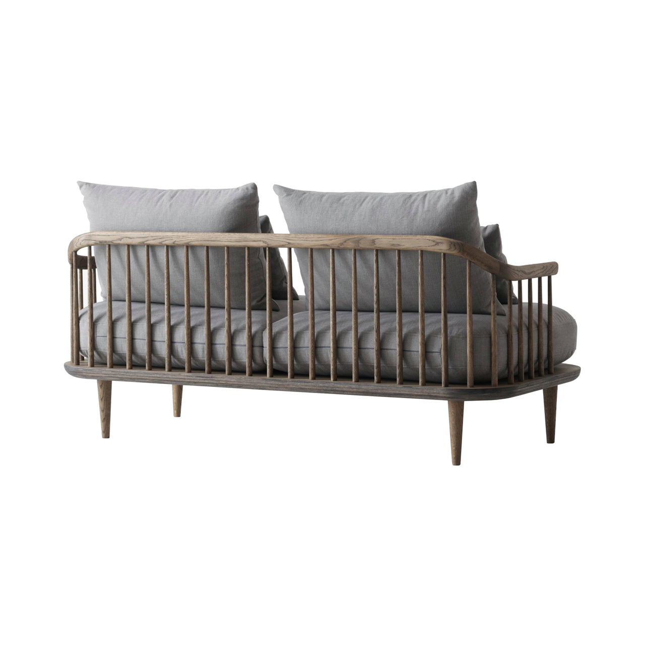 Fly Series SC2 Sofa: Smoked Oiled Oak + Hot Madison 094