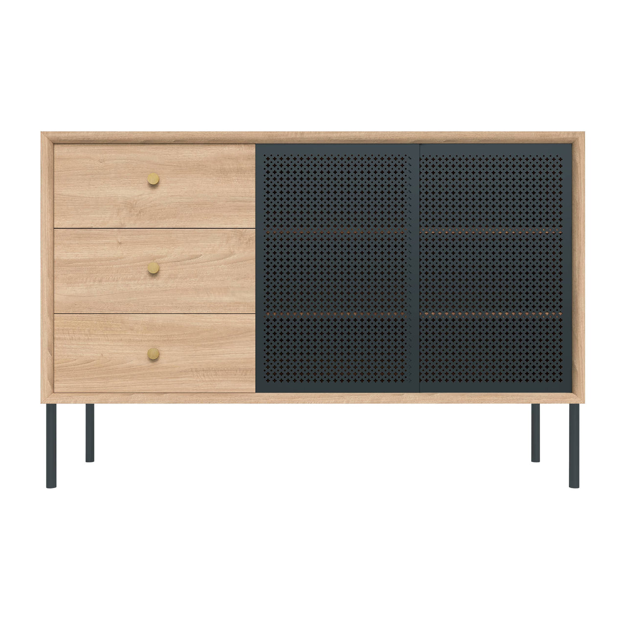 Gabin High Sideboard: Natural Oak 