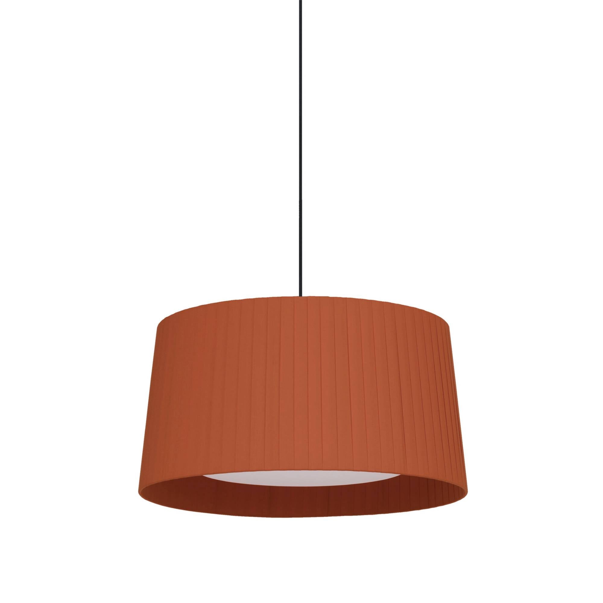 GT5 Pendant Lamp: Terracotta + Black