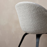 Bat Dining Chair: Wood Base + Fully Upholstered