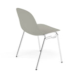Fiber Side Chair: A-Base with Linking Device + Recycled Shell + Grey