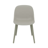 Fiber Side Chair: Wood Base + Recycled Shell + Grey