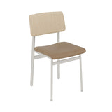 Loft Chair: Upholstered + Grey + Oak