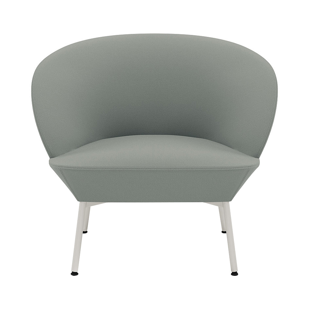 Oslo Lounge Chair: Tube Base + Grey
