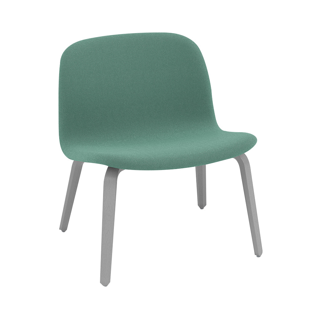Visu Lounge Chair: Upholstered + Grey