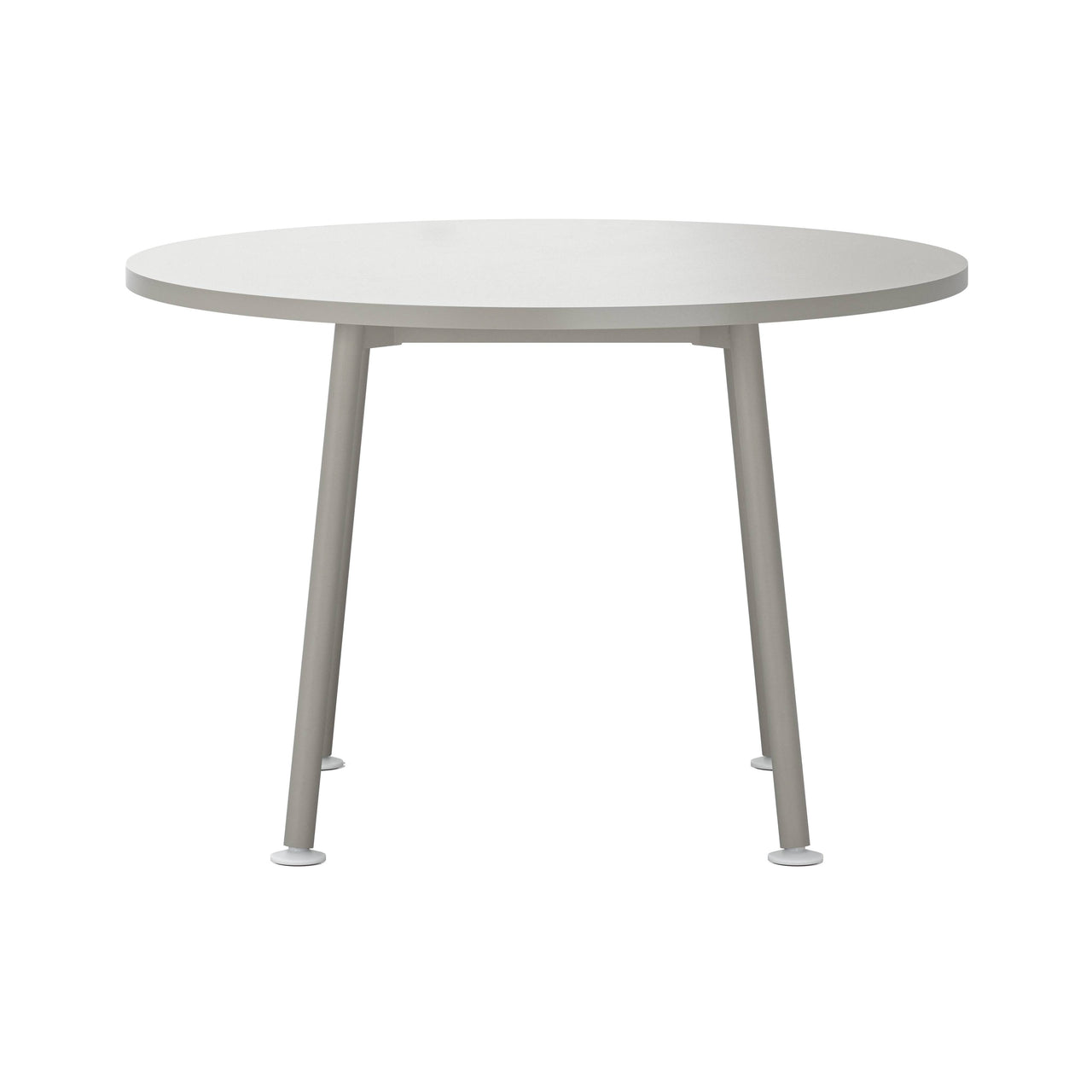 Landa Table: Round + Counter + Grey Laminate + Grey