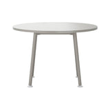 Landa Table: Round + Counter + Grey Laminate + Grey