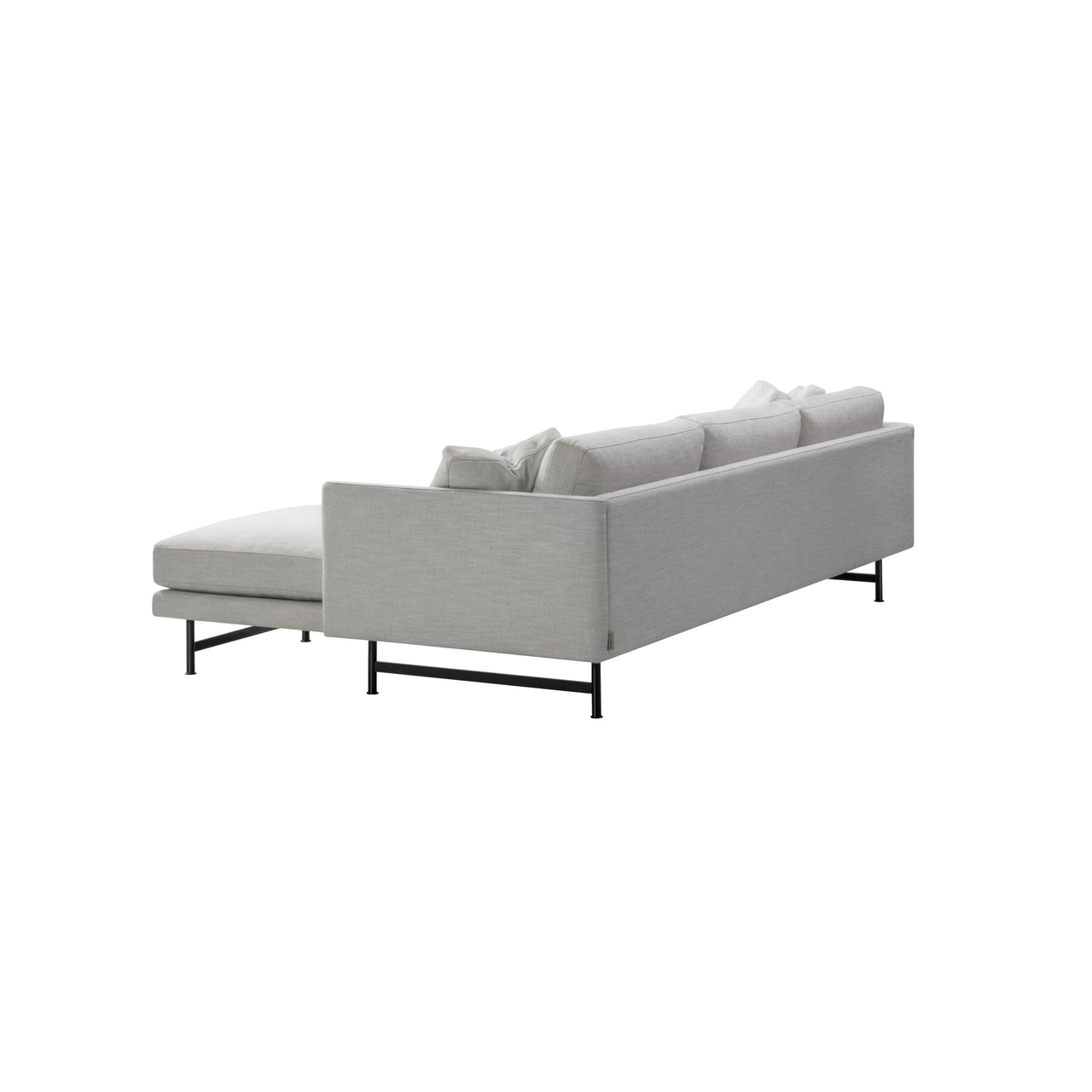 Calmo 3 Seater Chaise: Metal Base + Small - 98.4