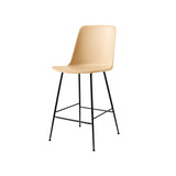 Rely Bar + Counter Highback Chair: HW91 + HW96 + Counter (HW91) + Beige Sand + Black