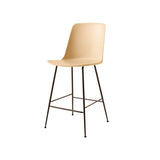 Rely Bar + Counter Highback Chair: HW91 + HW96 + Counter (HW91) + Beige Sand + Bronzed