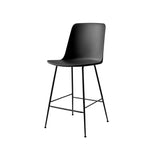 Rely Bar + Counter Highback Chair: HW91 + HW96 + Counter (HW91) + Black + Black