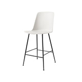 Rely Bar + Counter Highback Chair: HW91 + HW96 + Counter (HW91) + White + Black