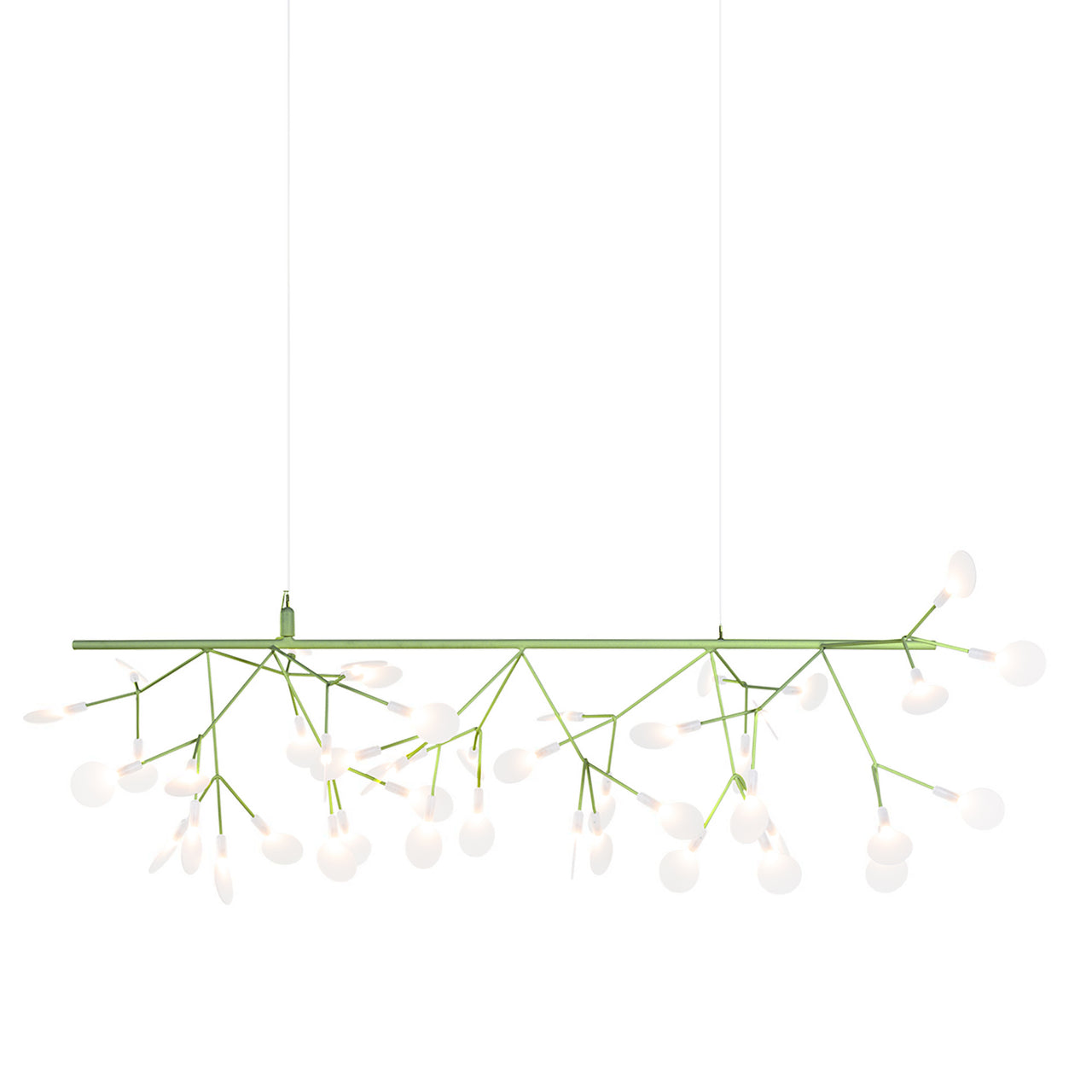 Heracleum Endless Suspension Lamp: Green