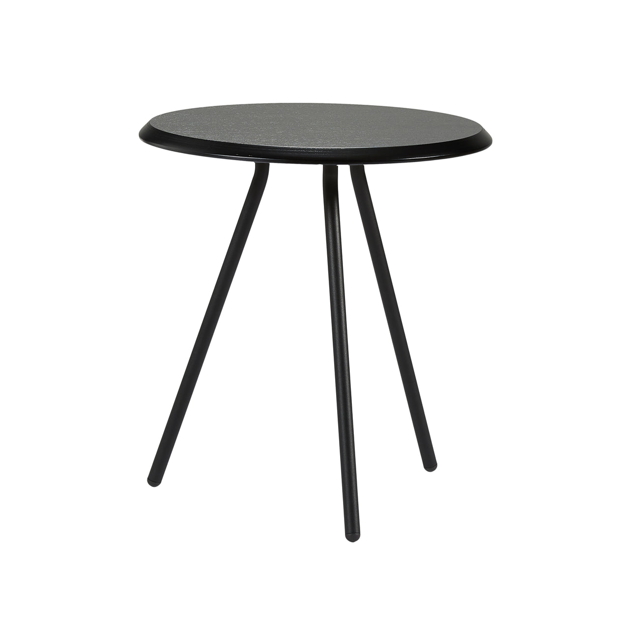 Soround Side Table: High + Black Painted Ash