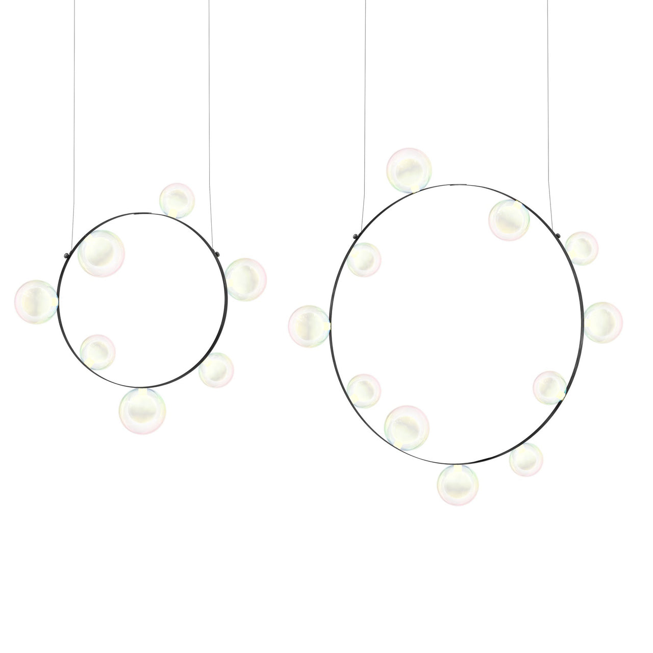 Hubble Bubble Suspension Lamp: Oil + 7 + Oil + 11