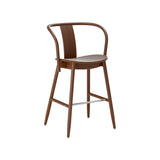 Icha Bar + Counter Chair: Counter + Walnut Stained Beech
