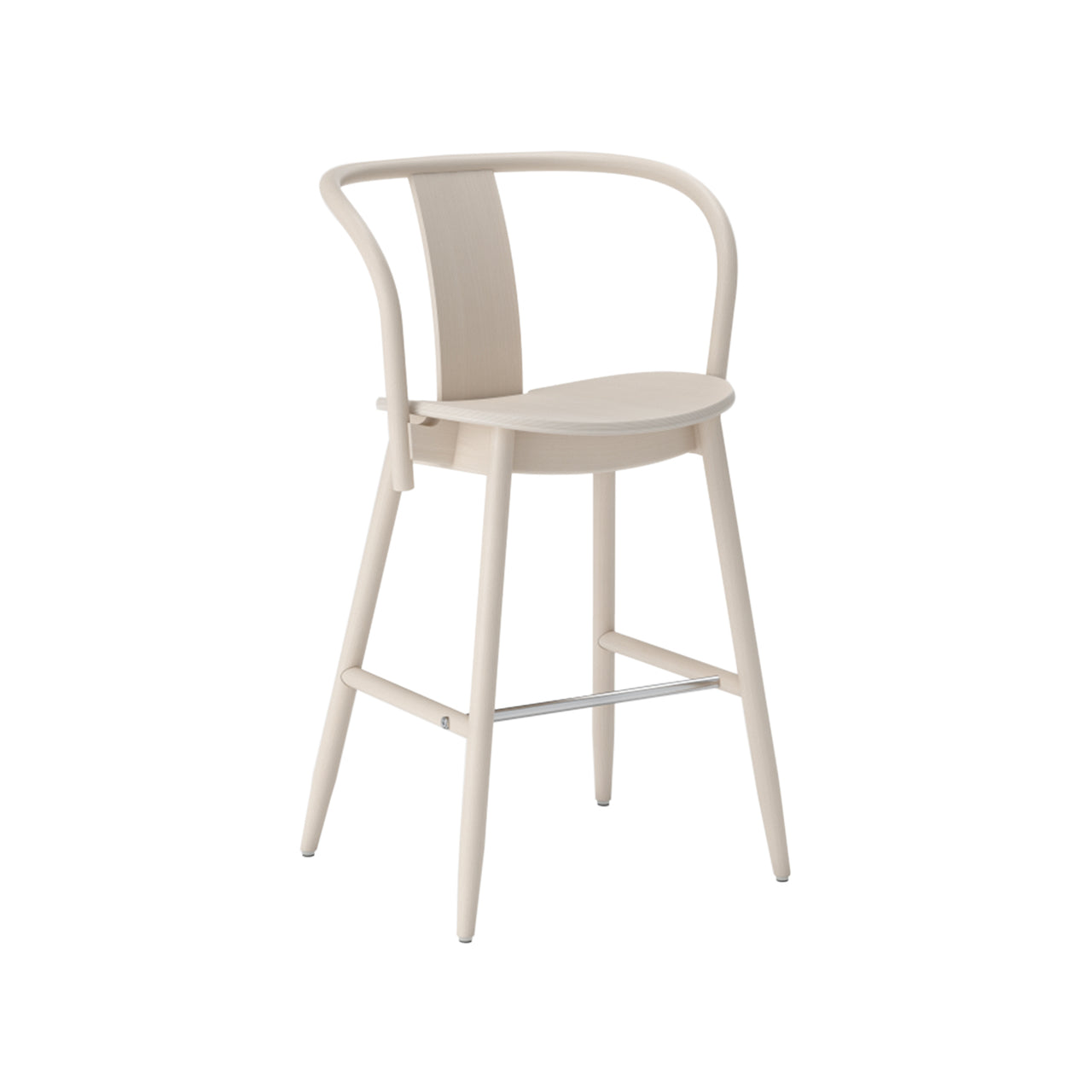 Icha Bar + Counter Chair: Counter + White Oiled Beech
