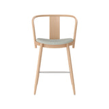 Icha Bar + Counter Chair: Upholstered + Counter + Natural Beech