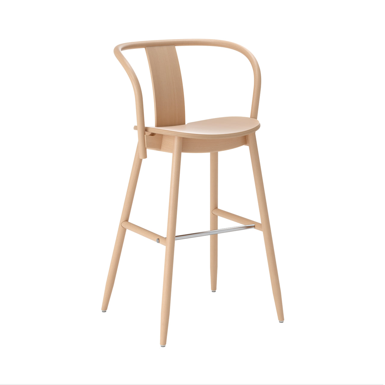 Icha Bar + Counter Chair: Bar+ Natural Beech