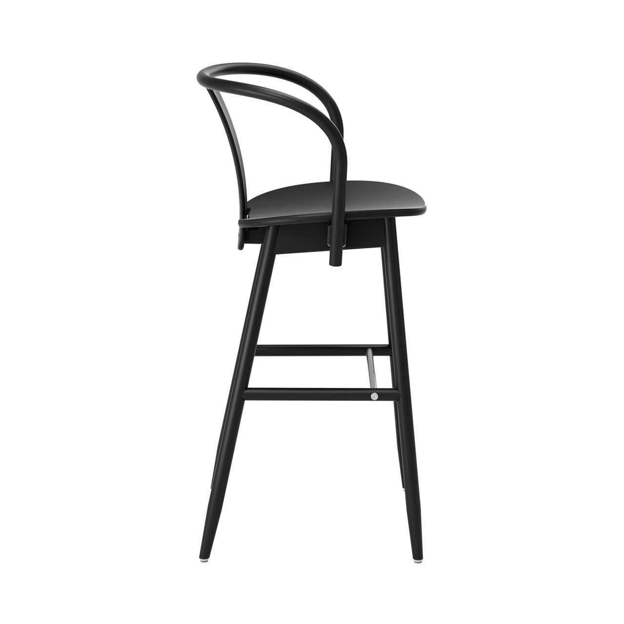 Icha Bar + Counter Chair: Bar+ Black Stained Beech