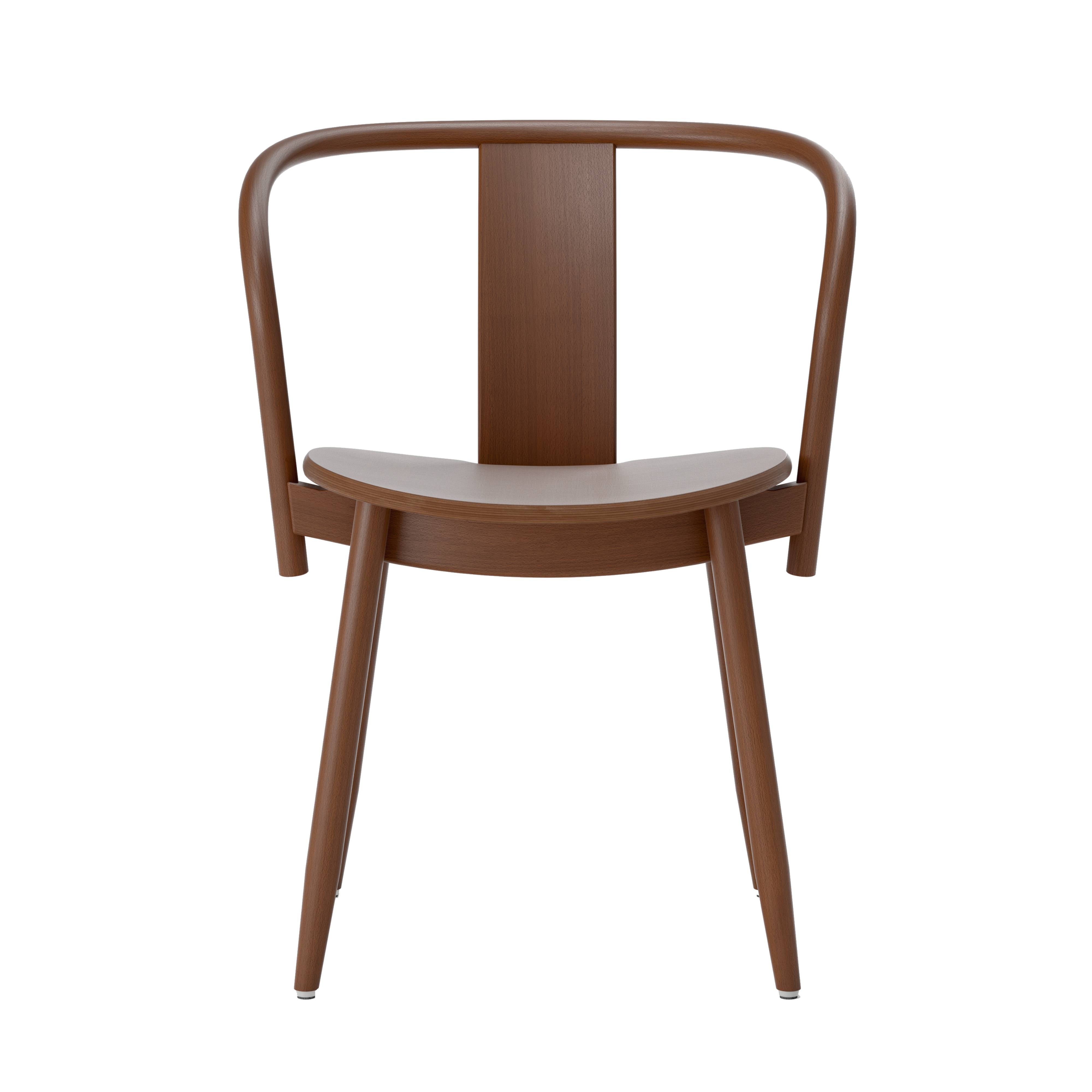 Icha Chair: Walnut Stained Beech