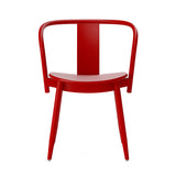 Icha Chair: Red Lacquered Beech
