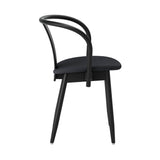 Icha Chair: Upholstered + Black Stained Beech
