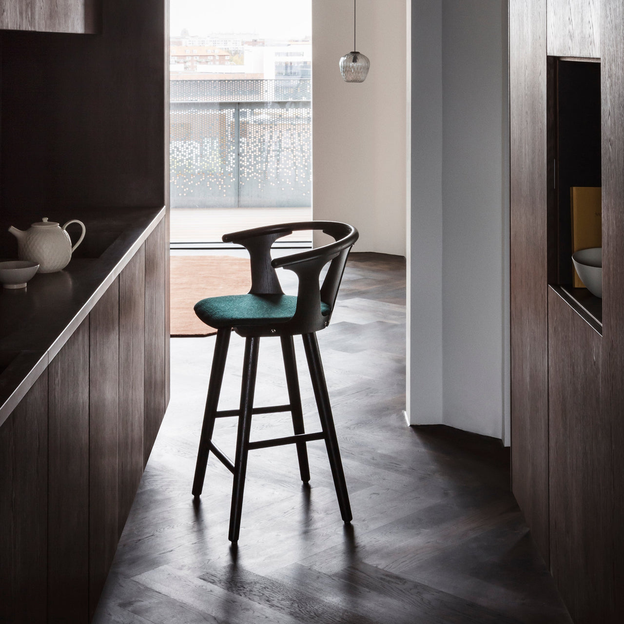 In Between Bar (SK10) + Counter Chair (SK8): Upholstered + LS