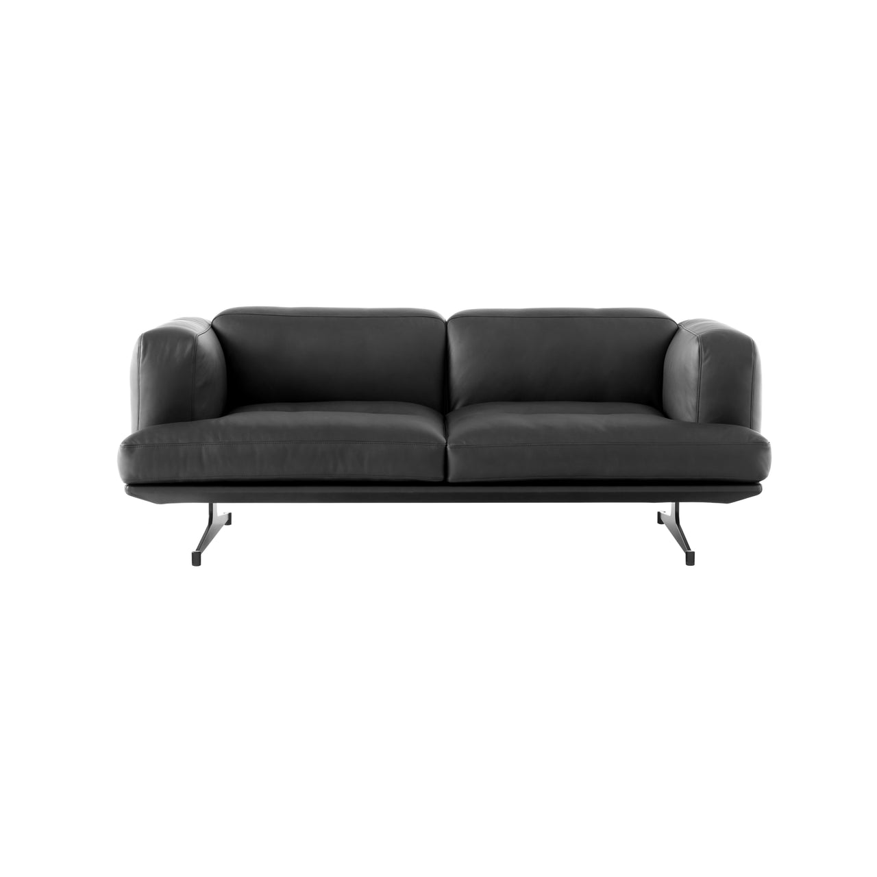 Inland Sofa: AV22 + AV23 + 2 Seater + Black Noble Leather