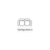 Isole Modular Sofa: NN1A-NN1G + Configuration 3