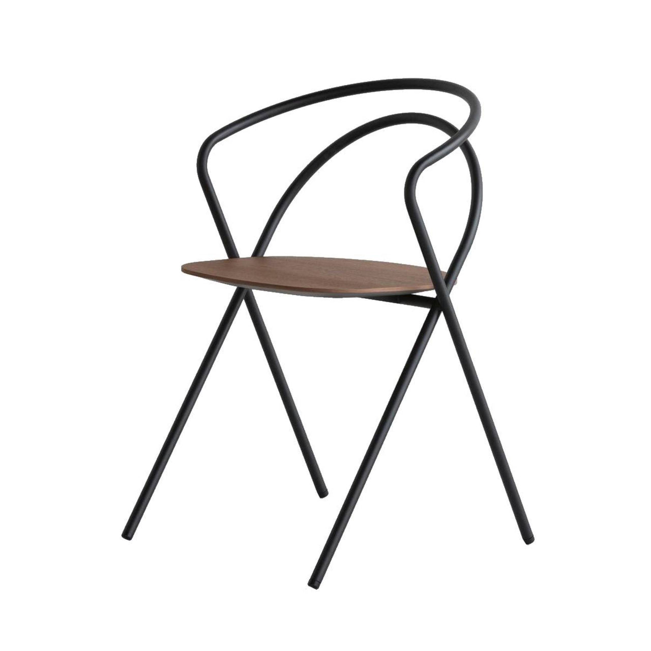 Minima Chair: Black + Walnut