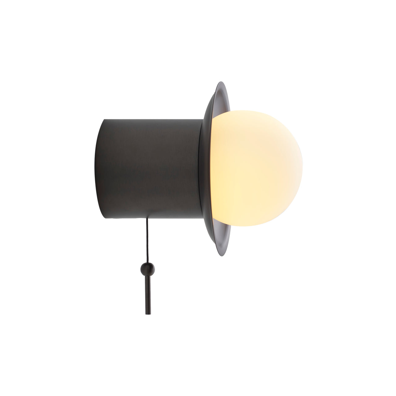 Janed Wall Light with Cord: Satin Graphite + Satin Graphite