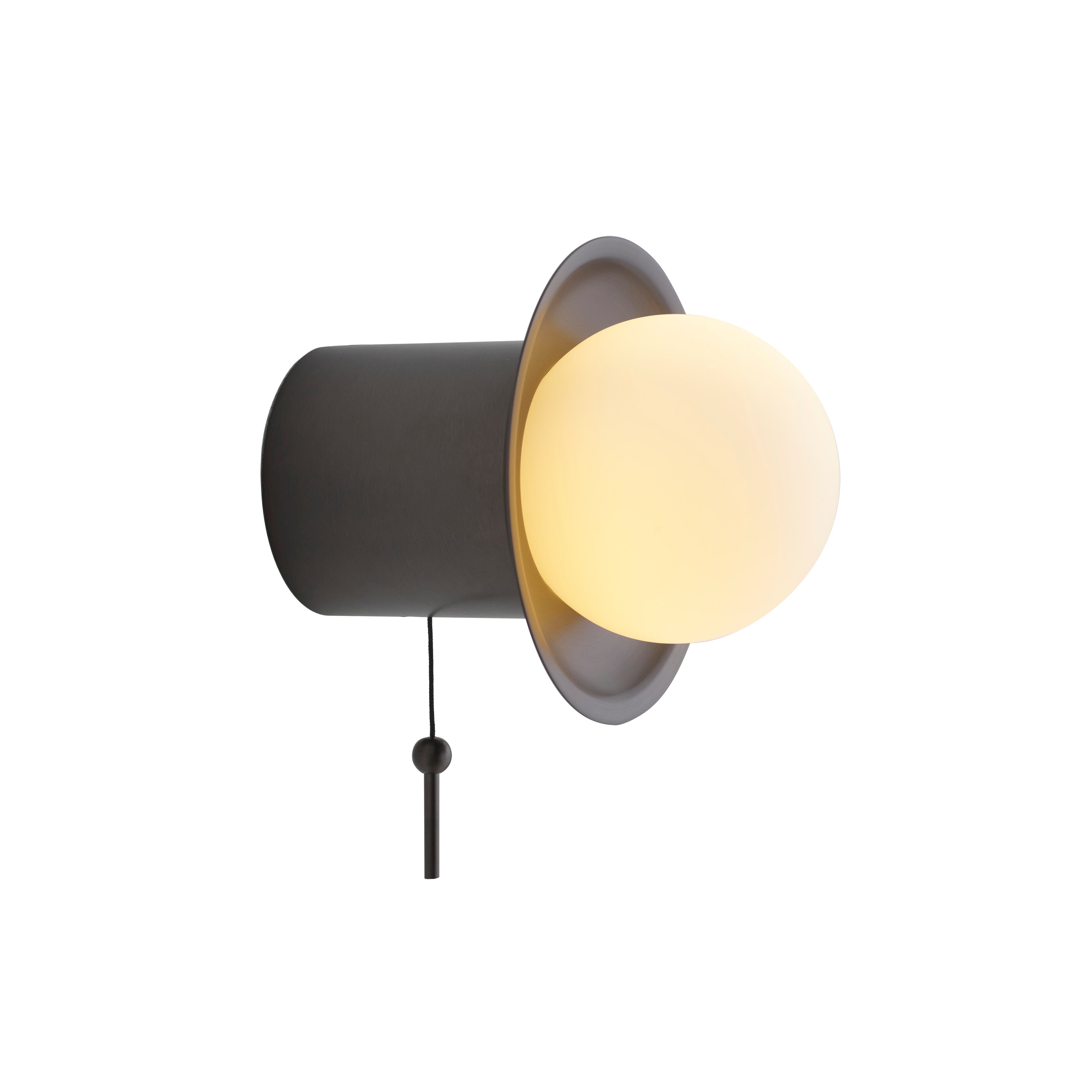 Janed Wall Light with Cord: Satin Graphite + Satin Graphite