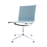 Joint 1201 Chair: 4-Star Base + Full Upholstered + Polished Aluminium