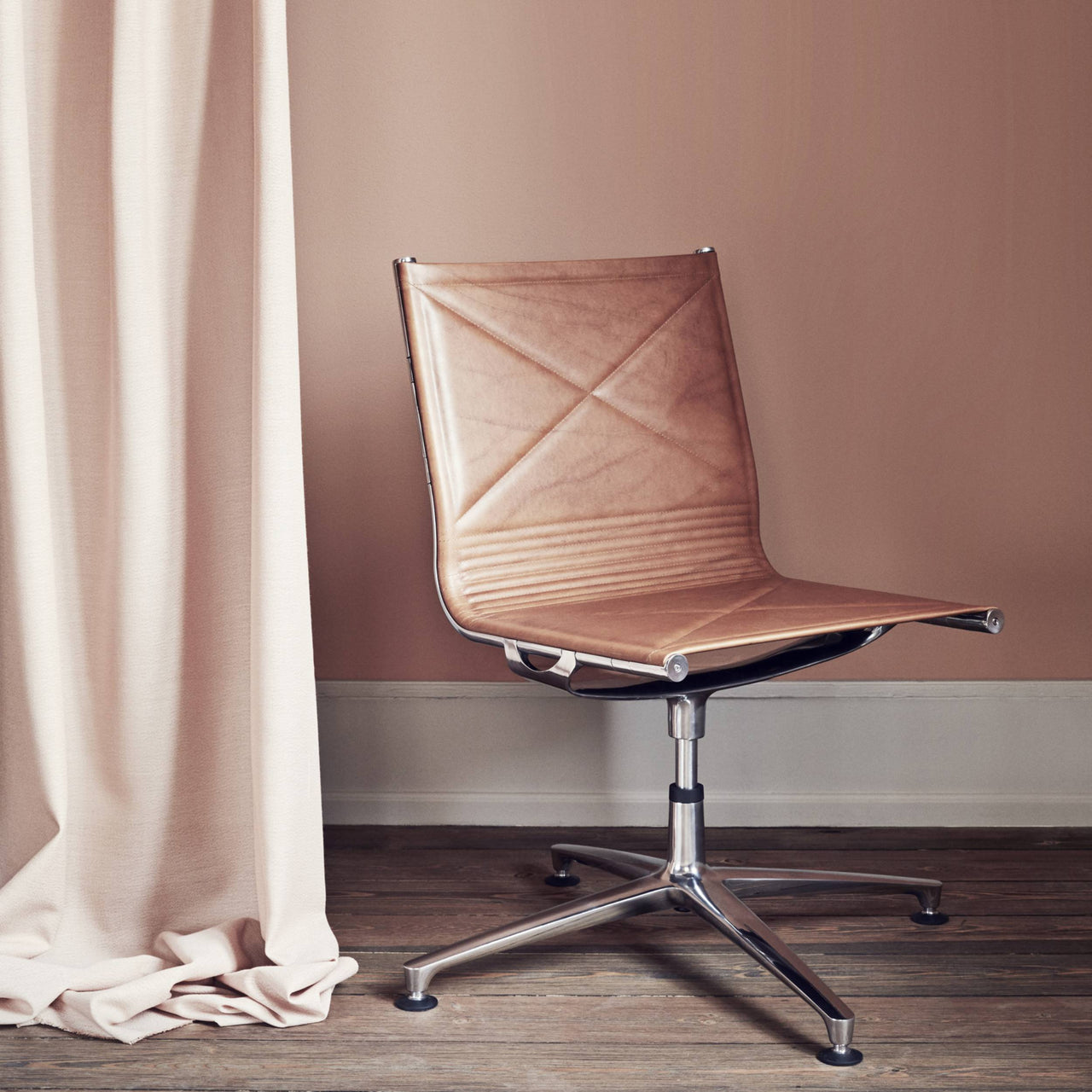 Joint 1201 Chair: 4-Star Base + Full Upholstered